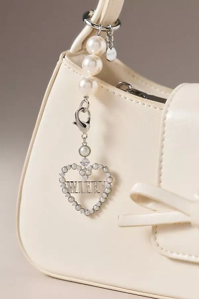 Nadri Ceremony Wifey Bag Charm In Silver