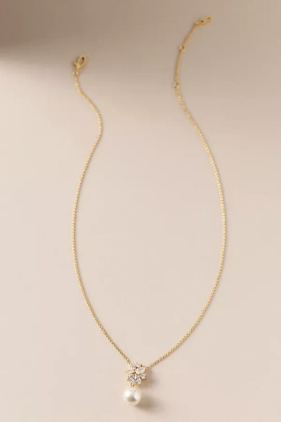 Nadri Chiara Pearl Drop Necklace In Gold