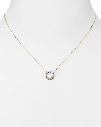 Nadri Circle Pendant Necklace, 16 In Gold