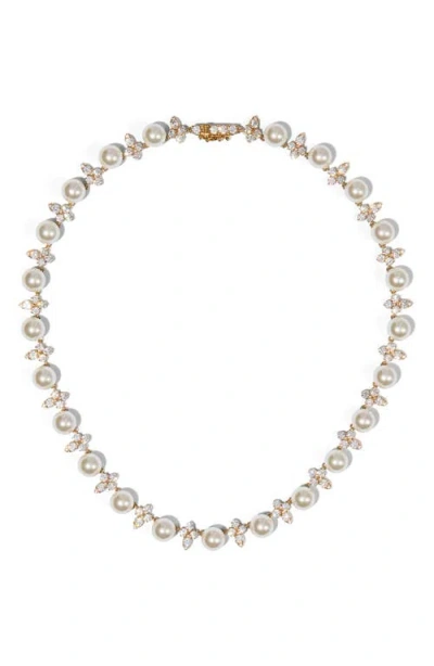 Nadri Cluster Collar Necklace In Gold