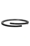Nadri Crystal Bypass Bangle In Black
