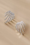 Nadri Crystal Lobe Hoop Earrings In Metallic
