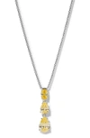 Nadri Crystal Pendant Y-necklace In Multi