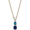 Nadri Crystal Y-necklace In Gold