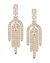 Nadri Cubic Zirconia Chandelier Earrings In 18k Gold Plated In Gold