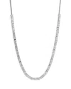 Nadri Cubic Zirconia Collar Necklace In Rhodium Plated, 18 In Silver