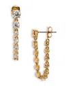 Nadri Cubic Zirconia Front To Back Earrings In Gold