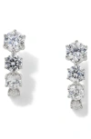 NADRI NADRI CUBIC ZIRCONIA HALF HOOP EARRINGS