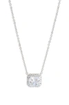 Nadri Cubic Zirconia Halo Pendant Necklace In Multi