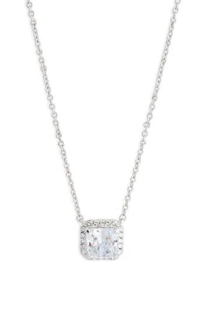 Nadri Cubic Zirconia Halo Pendant Necklace In Multi
