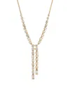 Nadri Cubic Zirconia Lariat Necklace In 18k Gold Plated, 16-18 In Gold