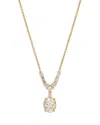 Nadri Delphine Frontal Necklace In Gold