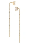 Nadri Cubic Zirconia Stud Threader Earrings