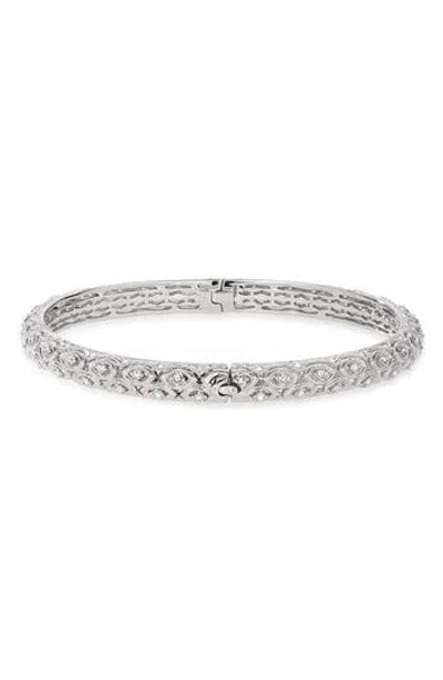Nadri Cz Filigree Lace Bracelet In Multi