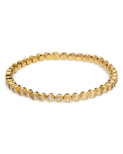 Nadri Dazzle Cubic Zirconia Bezel Stretch Bracelet In Gold