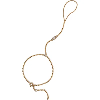 Nadri Delancey Hand Chain In Gold