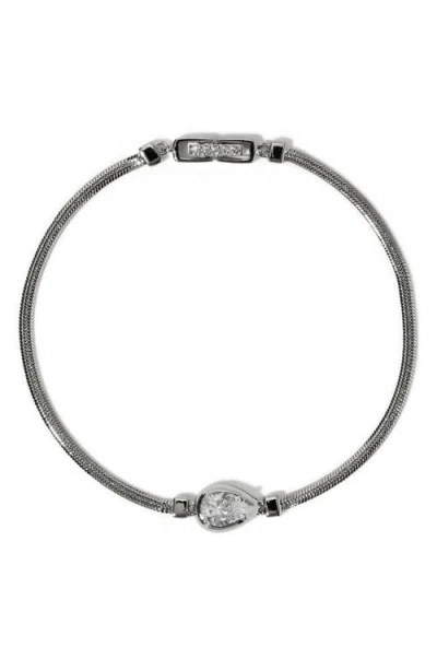 Nadri Delancey Line Bracelet In Gray