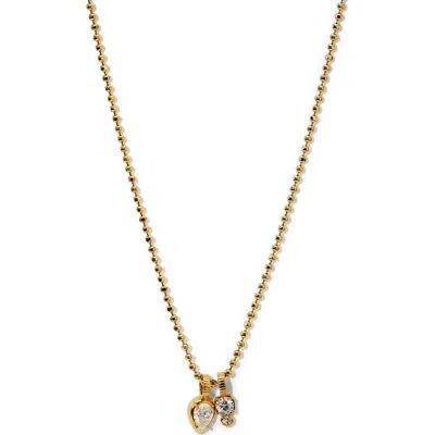 Nadri Delancy Charm Necklace In Gold