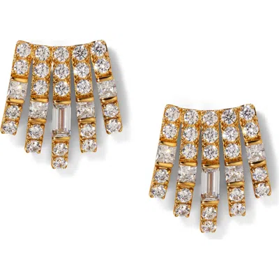 NADRI NADRI DELPHINE CUBIC ZIRCONIA STUD EARRINGS