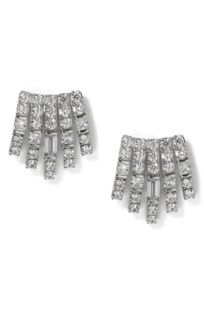 NADRI NADRI DELPHINE CUBIC ZIRCONIA STUD EARRINGS