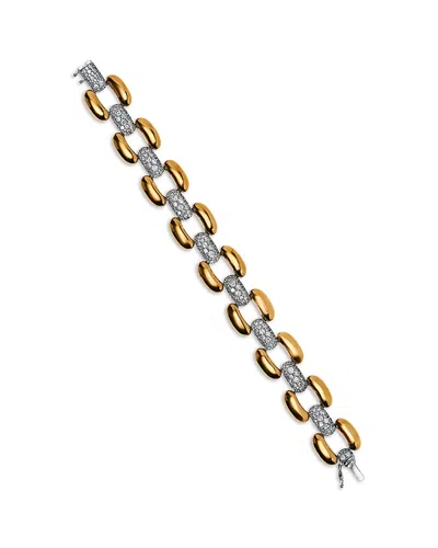 Nadri Edie Crystal Link Line Bracelet In Pattern