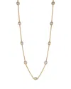 Nadri Elevate Cubic Zirconia Station Necklace In 18k Gold Plated, 16-18 In Gold