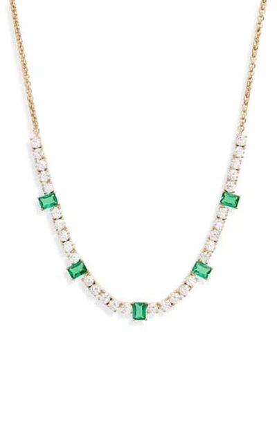 Nadri Em Isle Cubic Zirconia Chain Necklace In Multi