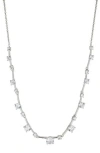 Nadri Evelyn Frontal Necklace In Silver