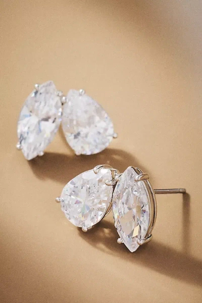 Nadri Everleigh Crystal Stud Earrings In Silver