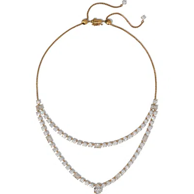 Nadri Everleigh Cubic Zirconia Collar Necklace In Gold