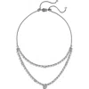 Nadri Everleigh Cubic Zirconia Collar Necklace In Silver