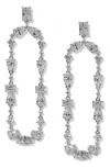 Nadri Everleigh Cubic Zirconia Frontal Swing Earrings In Metallic