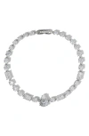Nadri Everleigh Cubic Zirconia Line Bracelet In Silver