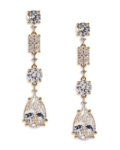 NADRI EVERLEIGH CUBIC ZIRCONIA LINEAR DROP EARRINGS