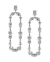 Nadri Everleigh Cubic Zirconia Frontal Swing Earrings In Silver
