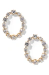 Nadri Everleigh Cubic Zirconia Open Hoop Earrings In Gold