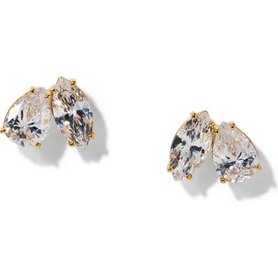 Nadri Everleigh Cubic Zirconia Stud Earrings In Gold