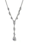 Nadri Everleigh Cubic Zirconia Y-necklace In Metallic