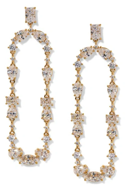 Nadri Everleigh Frontal Hoop Earrings In Gold