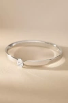 Nadri Farrah Pear Crystal Hinged Bracelet In Silver