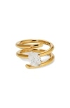 Nadri Farrah Wrap Ring In Gold
