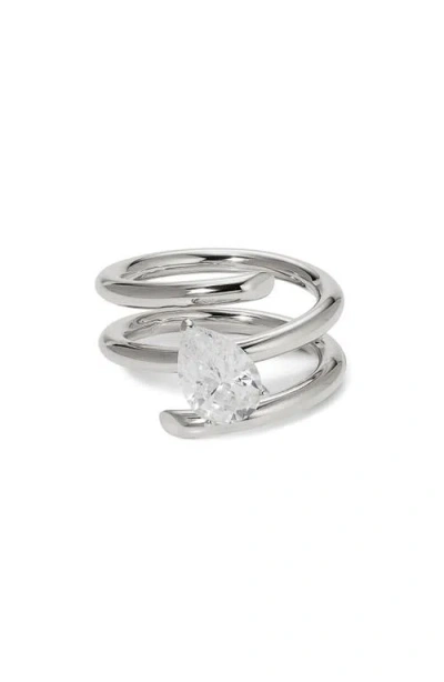 Nadri Farrah Wrap Ring In Rhodium