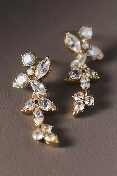 Nadri Floral Cluster Drop Earrings In Multi