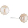 Nadri Freshwater Button Pearl Stud Earrings In Neutral