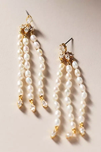 Nadri Freshwater Pearl Linear Drop Earrings In Multi