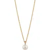 Nadri Freshwater Pearl Pendant Necklace In Gold