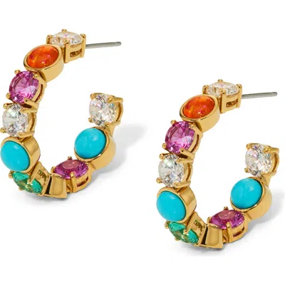 Nadri Frieda C Hoop Earrings In Multi