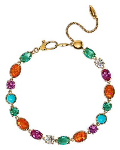 Nadri Frieda Multi Stone Slider Bracelet In Gold