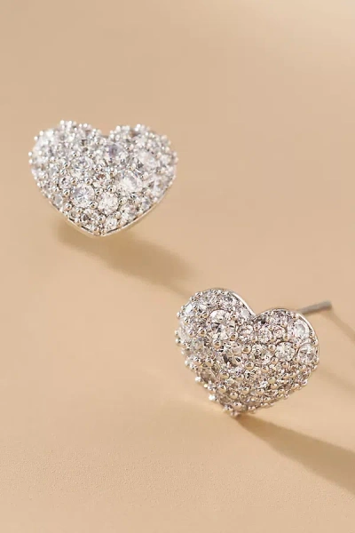NADRI GIFTED PAVÉ CRYSTAL HEART EARRINGS