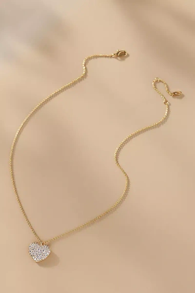 Nadri Gifted Pavé Crystal Heart Pendant Necklace In Gold